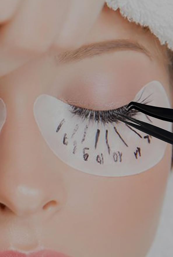 Professional Eyelash Extension Tweezers - Stainless Steel Eyelash Extension Kit - Pack of 2 Eyelashes Extension Tweezers – Lash Tweezers for Eyelash Extensions - False Eyelash Applicator tool. (Black)