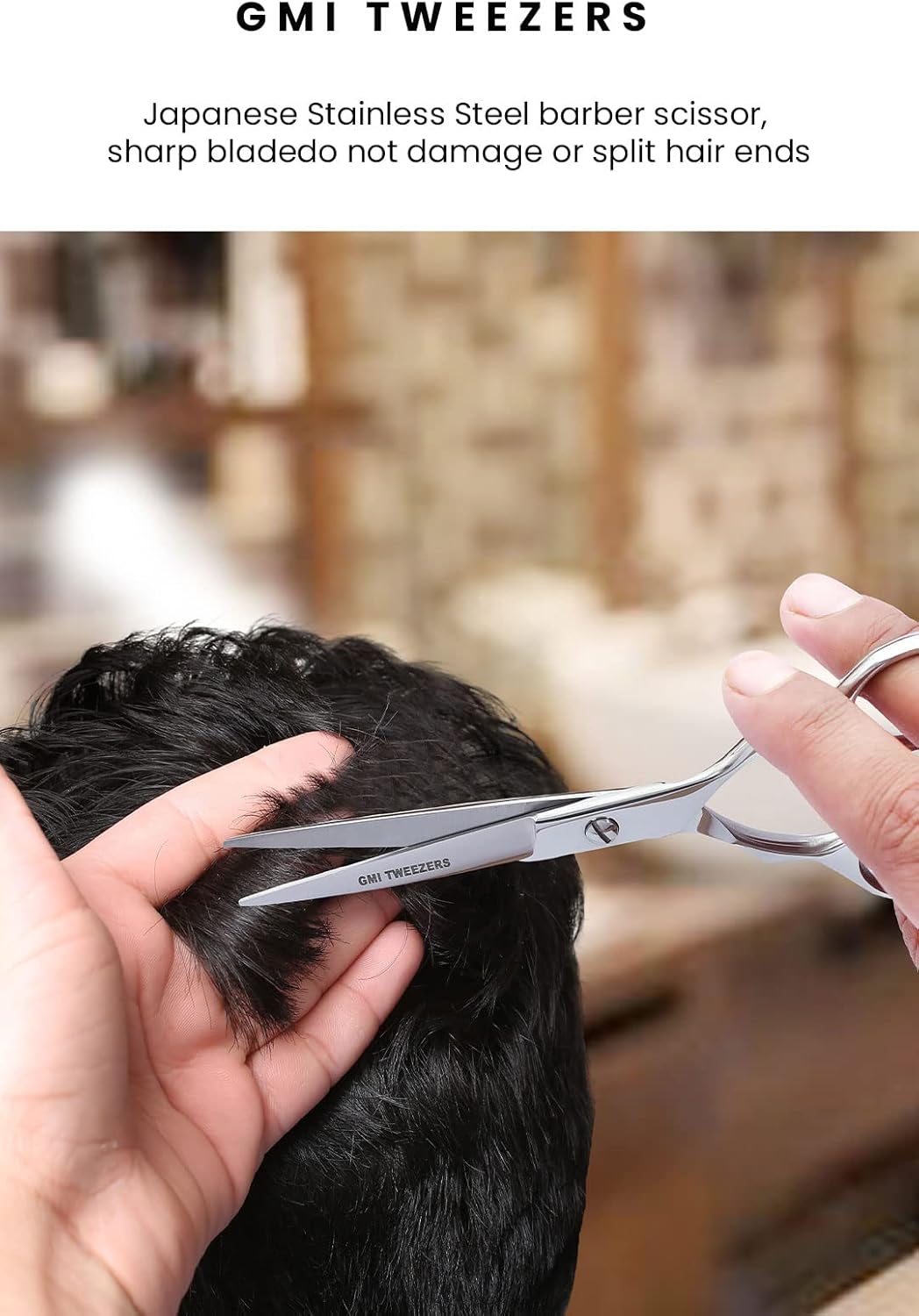 GMI-TWEEZERS™ - Professional Barber Scissors - Hair cutting Scissors for Professionals, and Home Use - Hair Scissors for Men and Women.