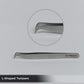 Professional Eyelash Extension Tweezers - Stainless Steel Eyelash Extension Kit - Pack of 2 Eyelashes Extension Tweezers – Lash Tweezers for Eyelash Extensions - False Eyelash Applicator tool. (Silver)