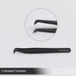 Professional Eyelash Extension Tweezers - Stainless Steel Eyelash Extension Kit - Pack of 2 Eyelashes Extension Tweezers – Lash Tweezers for Eyelash Extensions - False Eyelash Applicator tool. (Black)
