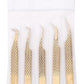 Fiber Tip Lash Tweezers For Eyelash Extension Tweezers Professional - Gold
