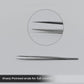 Professional Eyelash Extension Tweezers - Stainless Steel Eyelash Extension Kit - Pack of 2 Eyelashes Extension Tweezers – Lash Tweezers for Eyelash Extensions - False Eyelash Applicator tool. (Silver)