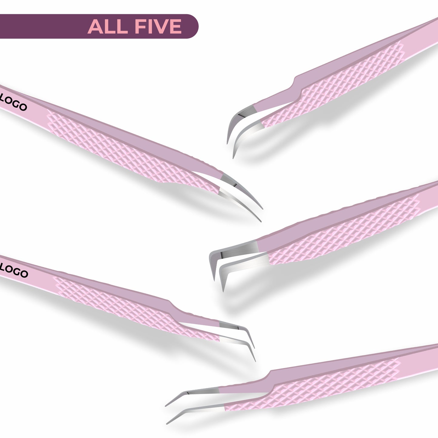 Custom Fiber Tip Lash Tweezers – Professional Eyelash Extension Tool for Precision Lash Application