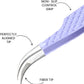 Fiber Tip Lash Tweezers- Pack of 3 Eyelash Extension Tweezers Professional- Lash Tweezers. (Mauve Purple)