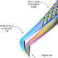Fiber Tip Lash Tweezer For Eyelash Extension Tweezers Professional. (Multicolor)