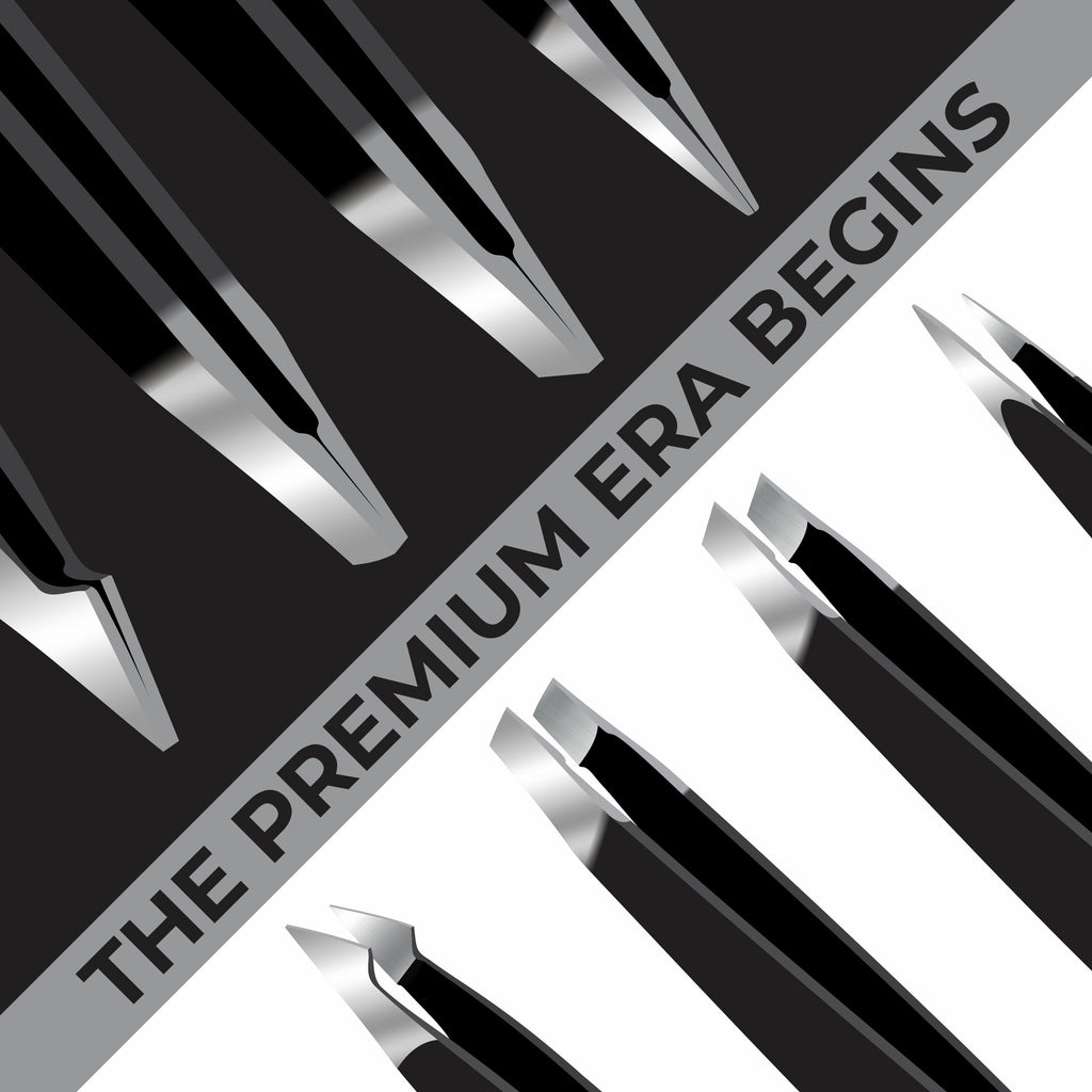 Eyebrow Tweezers - Set of 4 Professional Stainless Steel Tweezers for Facial Hair Removal- Eyebrow Tweezers for Women and Men - Professional eye brow twizzers and trimmer.