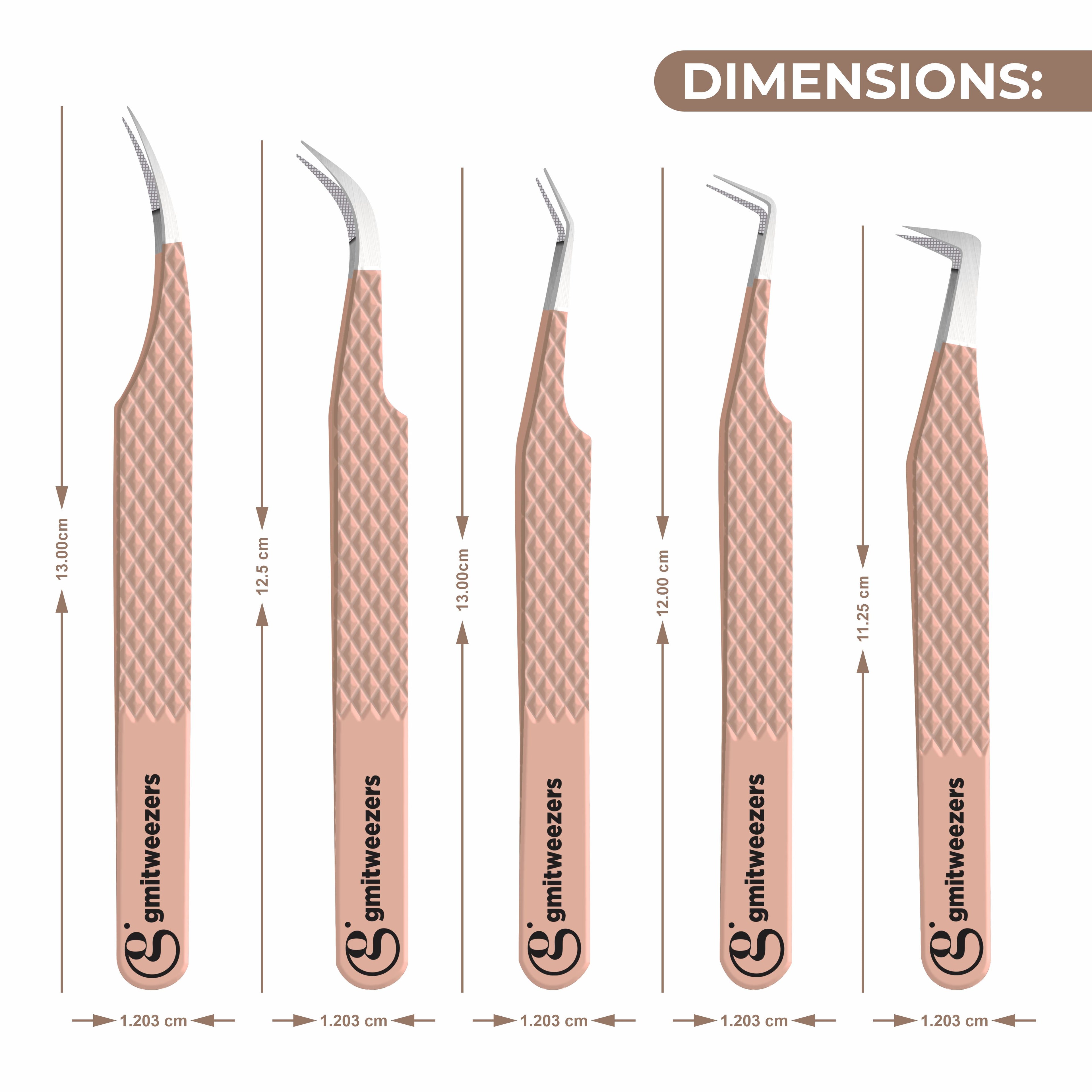 Fiber Tip Lash Tweezers For Eyelash Extension Tweezers Professional - Nude