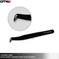 GMI Tweezers - Eyelash Extension Tweezers - Stainless Steel Lash Extension Tweezers - Eyelash extension kit - Lash tweezers for Eyelash Extensions - L-Shaped. (Black)