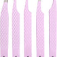 GMI Lash Tweezers - Set of 5 Stainless Steel Eyelash Extension Tweezers - Multipurpose for Individual Extensions (Pink)