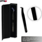 GMI Tweezers - Eyelash Extension Tweezers - Stainless Steel Lash Extension Tweezers - Eyelash extension kit - Lash tweezers for Eyelash Extensions - L-Shaped. (Black)