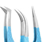 Pack of 3 Professional Fiber Tip Lash Tweezers – Precision Eyelash Extension Tweezers (FIROZI)