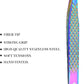 Fiber Tip Lash Tweezer For Eyelash Extension Tweezers Professional. (Multicolor)