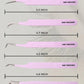 GMI Lash Tweezers - Set of 5 Stainless Steel Eyelash Extension Tweezers - Multipurpose for Individual Extensions (Pink)
