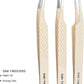 Fiber Tip Lash Tweezers- Pack of 3 Eyelash Extension Tweezers Professional- Lash Tweezers. (Light Nude)