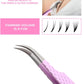 Fiber Tip Lash Tweezers For Eyelash Extension Tweezers Professional - Pink