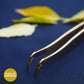 yelash Extension Tweezers - Stainless Steel Eyelash extension Tweezer - Eyelash extension kit for volume - False Eyelash Applicator tool - L-Shaped (Boot) - Golden