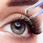 Fiber Tip Lash Tweezers- Pack of 3 Eyelash Extension Tweezers Professional- Lash Tweezers. (Mauve Purple)