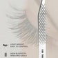 GMI Lash Tweezers - Set of 5 Eyelash Tweezers - Stainless Steel Eyelash Extension Tweezers - Multipurpose Lash Tweezers for Eyelash Extensions for Individual (Silver)