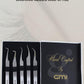 GMI Lash Tweezers - Set of 5 Eyelash Tweezers - Stainless Steel Eyelash Extension Tweezers - Multipurpose Lash Tweezers for Eyelash Extensions for Individual (Silver)