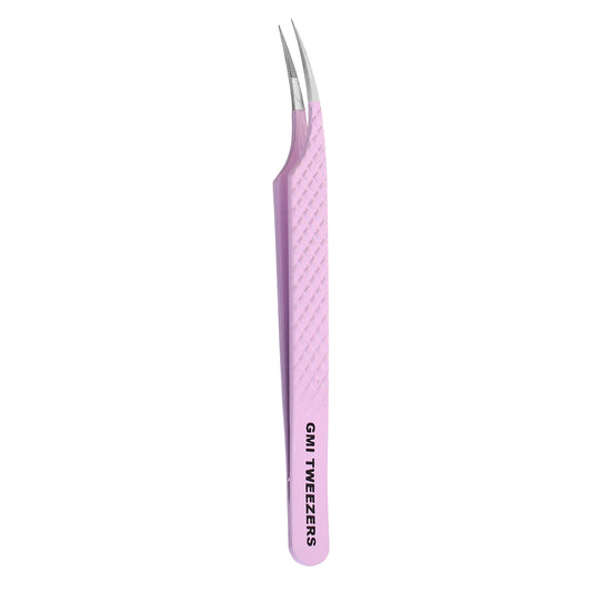 Precision Isolation Tweezers – Ultra-Fine Tip for Lash Extensions (Pink)