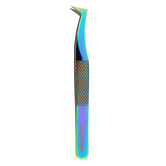 Boot Eyelash Tweezers Precision Lash Applicator & Styling Tool (Multicolor)