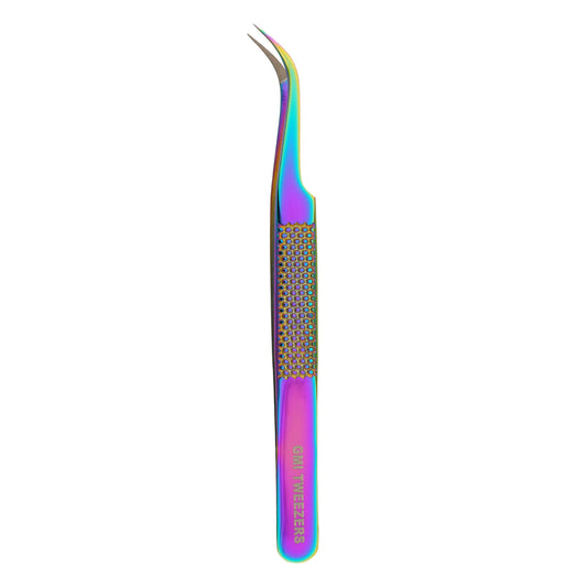 Professional Strong Curved Tweezers – Precision Grip for Eyelash Extensions (Multicolor)