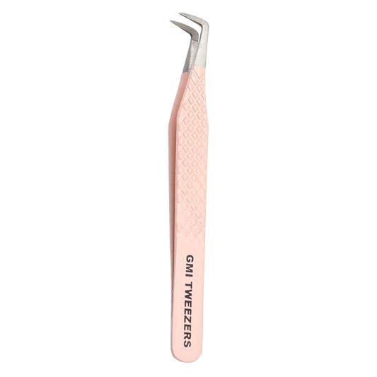 Boot Eyelash Tweezers Precision Lash Applicator & Styling Tool (Nude)