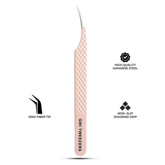 Precision Non-Fiber Tip Isolation Tweezers – Anti-Static, Stainless Steel, Ultra-Fine Point (Nude)