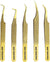 GMI Lash Tweezers - Set of 5 Eyelash Tweezers