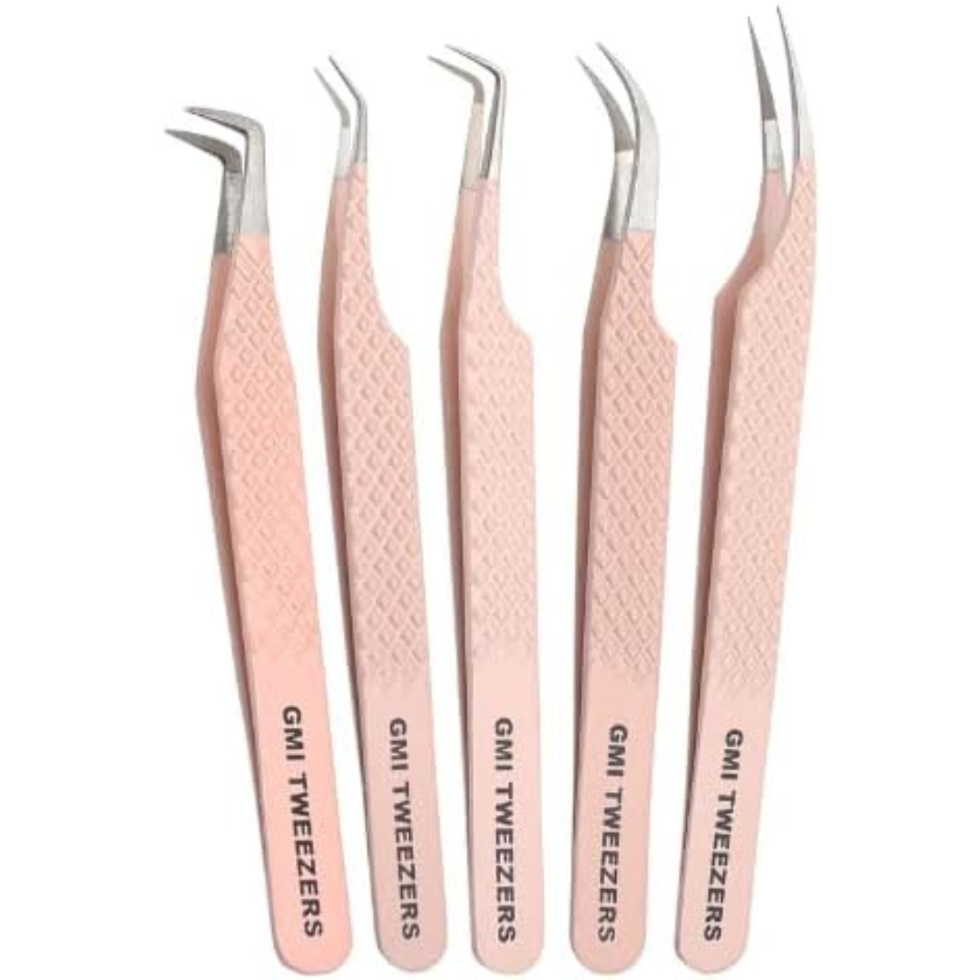 Fiber Tip Lash Tweezers For Eyelash Extension Tweezers Professional