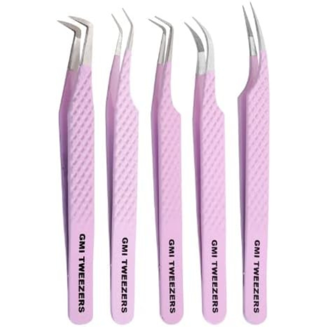 Fiber Tip Lash Tweezers For Eyelash Extension Tweezers Professional