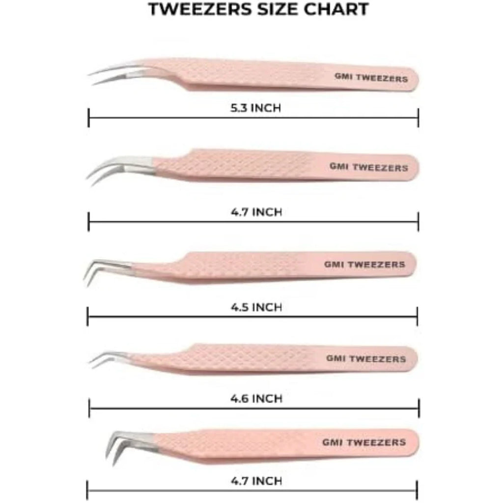 Fiber Tip Lash Tweezers For Eyelash Extension Tweezers Professional