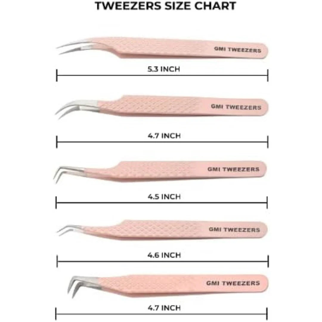 Fiber Tip Lash Tweezers For Eyelash Extension Tweezers Professional