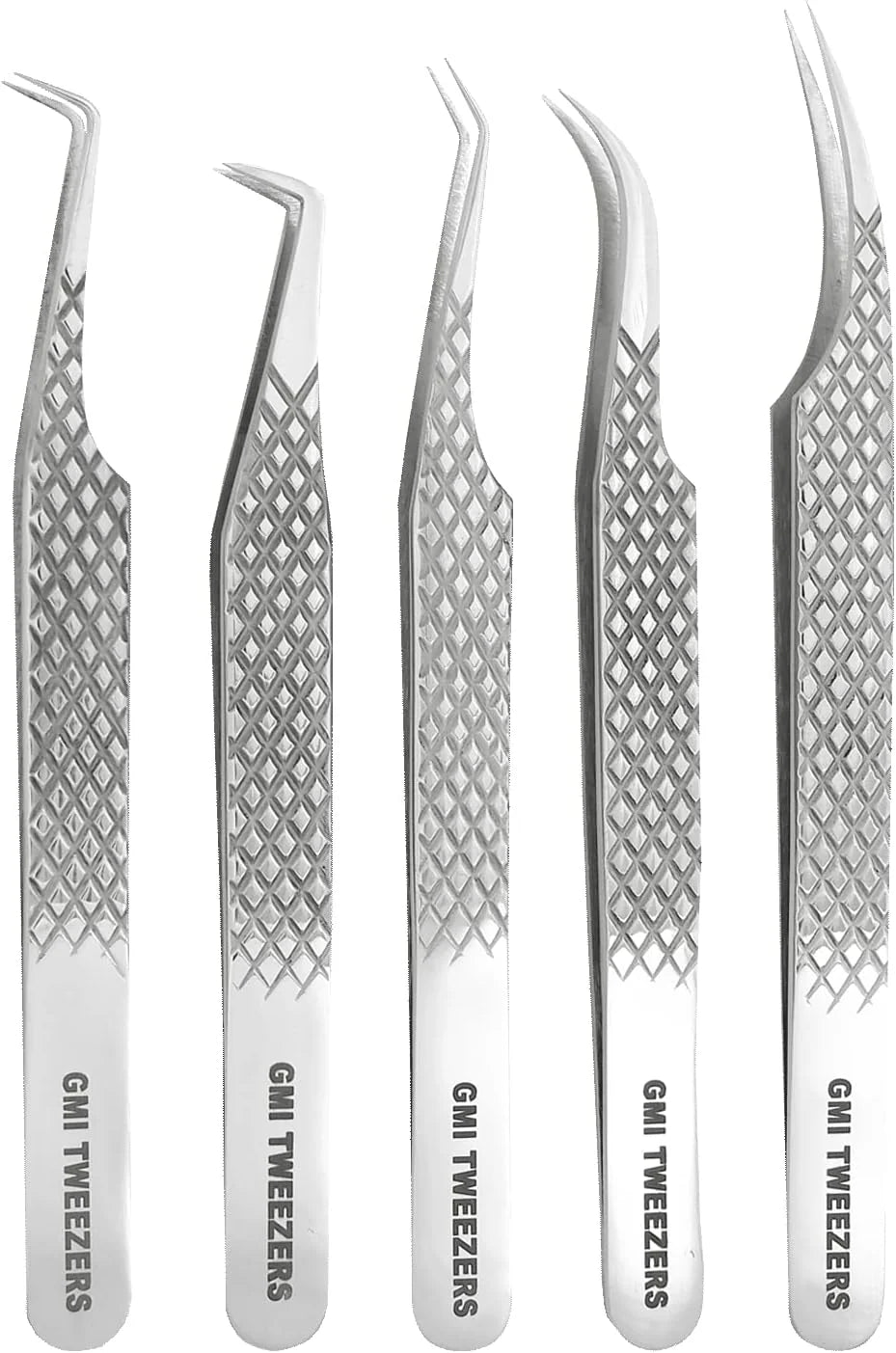 GMI Lash Tweezers - Set of 5 Eyelash Tweezers